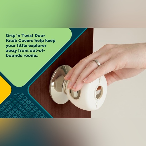 Safety1st Child-Proof Doorknob Covers, 12 Included, Perfect Condition!  😃 - Picture 2 of 16